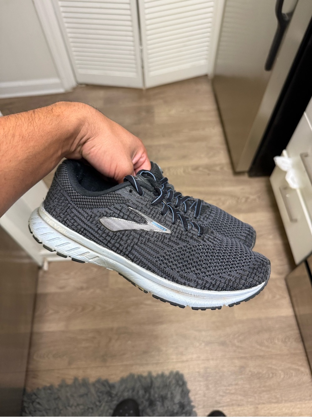 Brooks Revel 3 Gray Blue Women Size 9 Used